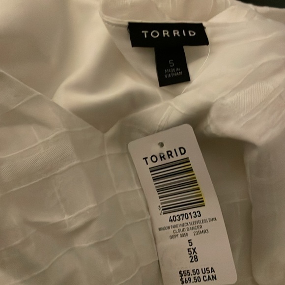 Torrid Window Pane V-Neck Sleeveless Tank size 5X/28 - Picture 7 of 8